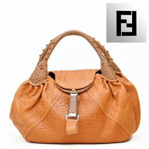 Fendi Spy Bag Tote Soft Leather Dark Green